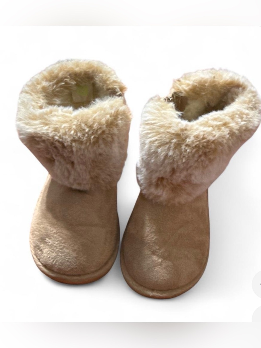 Girls boots with fur trim